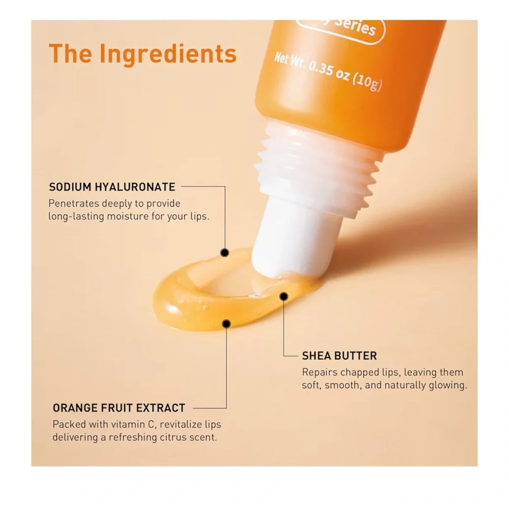 Orange Lip Shiny Balm